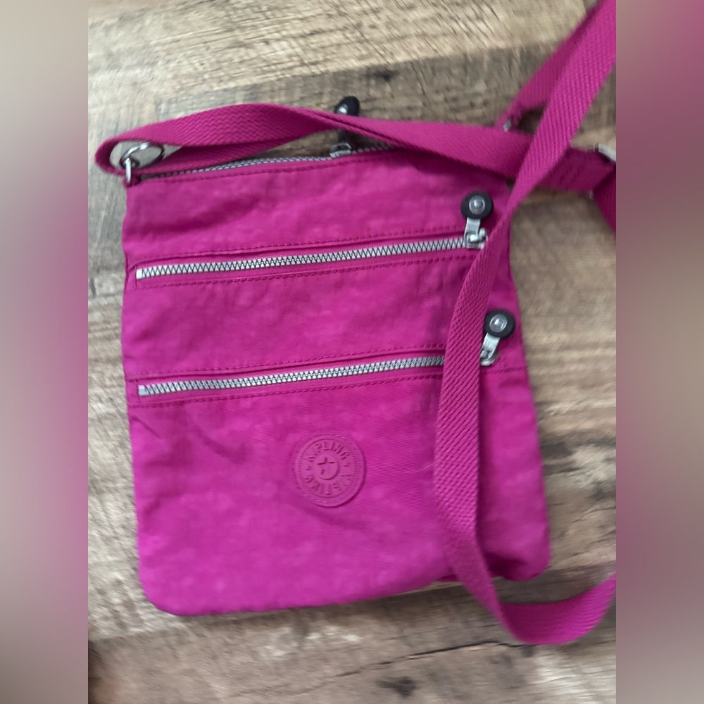 Kipling Alvar Crossbody Bag in Vibrant Pink